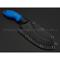 Волчий Век нож Кондрат 12 сталь N690 WA satin, рукоять G10 blue, мозаичные пины