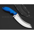Волчий Век нож Кондрат 12 сталь N690 WA satin, рукоять G10 blue, мозаичные пины