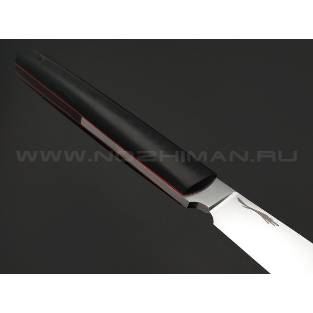 Волчий Век нож Тезис Custom сталь M390 WA ручной сатин, рукоять G10 black, карбон