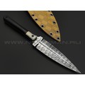 Волчий Век нож Кинжалойд Custom сталь N690 WA травление, рукоять Кость жирафа, G10 black, карбон Волчий Век нож Кинжалойд Custom сталь N690 WA травление, рукоять Кость жирафа, G10 black, карбон