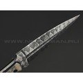 Волчий Век нож Кинжалойд Custom сталь N690 WA травление, рукоять Кость жирафа, G10 black, карбон Волчий Век нож Кинжалойд Custom сталь N690 WA травление, рукоять Кость жирафа, G10 black, карбон