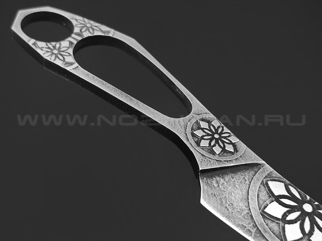 Волчий Век нож Скелетный EDC Custom сталь 95Х18 WA травление, рукоять Сталь