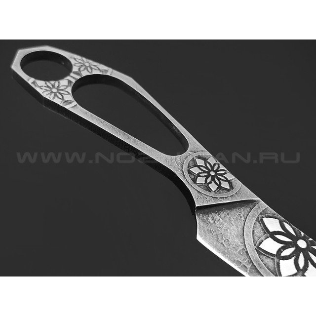 Волчий Век нож Скелетный EDC Custom сталь 95Х18 WA травление, рукоять Сталь