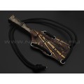 Волчий Век нож Бамбук сталь PGK WA травление, рукоять Carbon fiber dark matter gold Волчий Век нож Бамбук сталь PGK WA травление, рукоять Carbon fiber dark matter gold