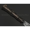 Волчий Век нож Бамбук сталь PGK WA травление, рукоять Carbon fiber dark matter gold Волчий Век нож Бамбук сталь PGK WA травление, рукоять Carbon fiber dark matter gold