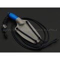 Волчий Век нож Мини МасичЬка сталь N690 WA satin, рукоять G10 blue, карбон Волчий Век нож Мини МасичЬка сталь N690 WA satin, рукоять G10 blue, карбон