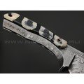 Волчий Век нож Mordor Custom сталь D2 WA обух 15 мм, рукоять Зуб Орка - стаб. рог лося, G10