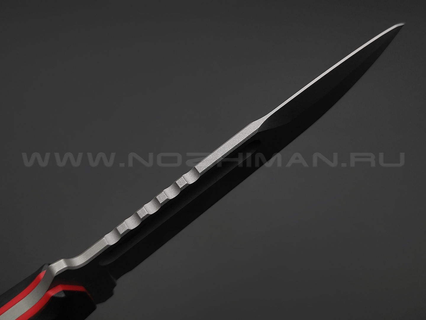 N.C.Custom нож Parachuter сталь Aus-10 stonewash, рукоять G10 black