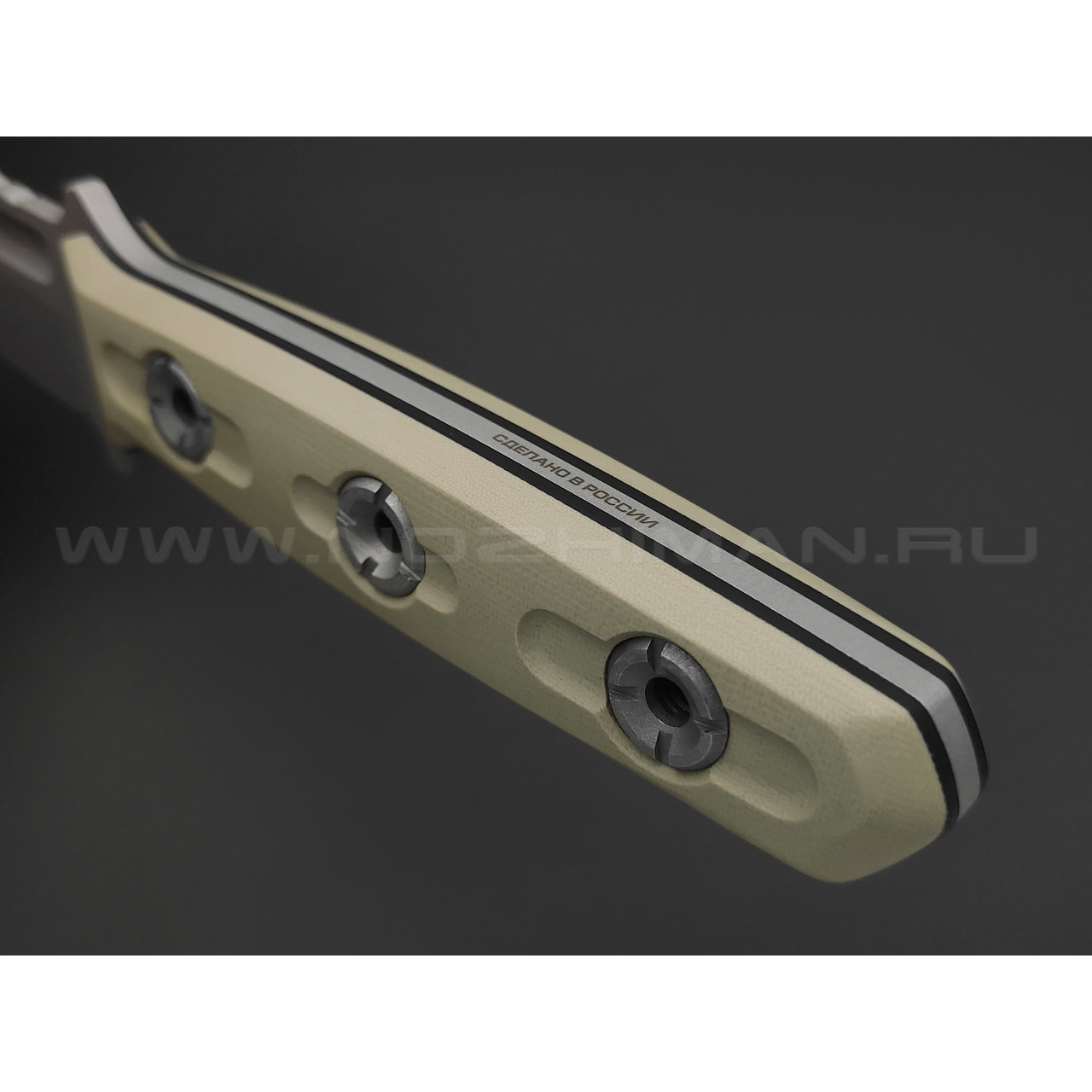 N.C.Custom нож Parachuter сталь Aus-10 стоунвош, рукоять G10 tan