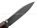 Товарищество Завьялова складной нож Удачный сталь Булат stonewash, рукоять Стаб. карельская береза, G10