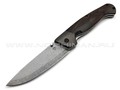 Товарищество Завьялова складной нож Бизон сталь Булат stonewash, рукоять Зирикот, carbon fiber, G10