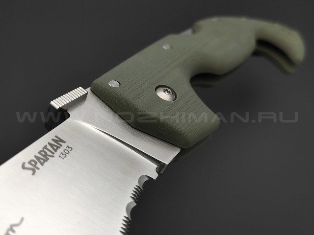 Нож Cold Steel Spartan Lynn Thompson Signature 21STAA сталь CPM S35VN, рукоять G10 OD green