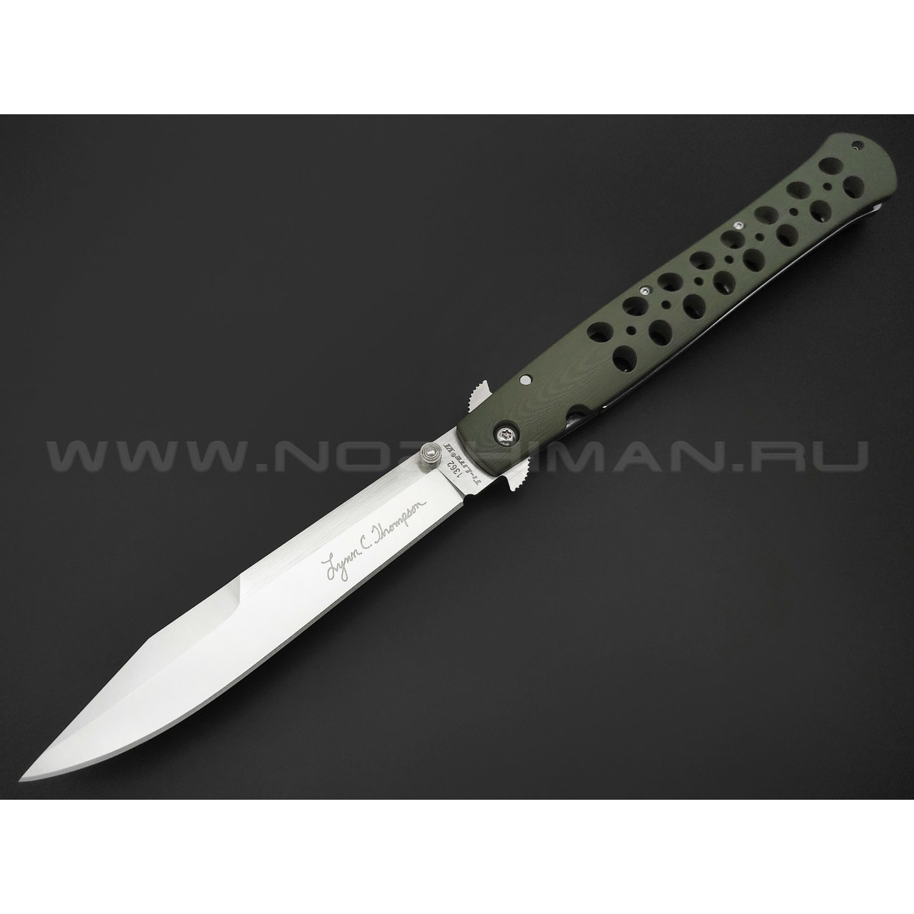 Нож Cold Steel Ti-Lite 6" Lynn Thompson Signature 26C6AA сталь CPM S35VN, рукоять G10 OD green