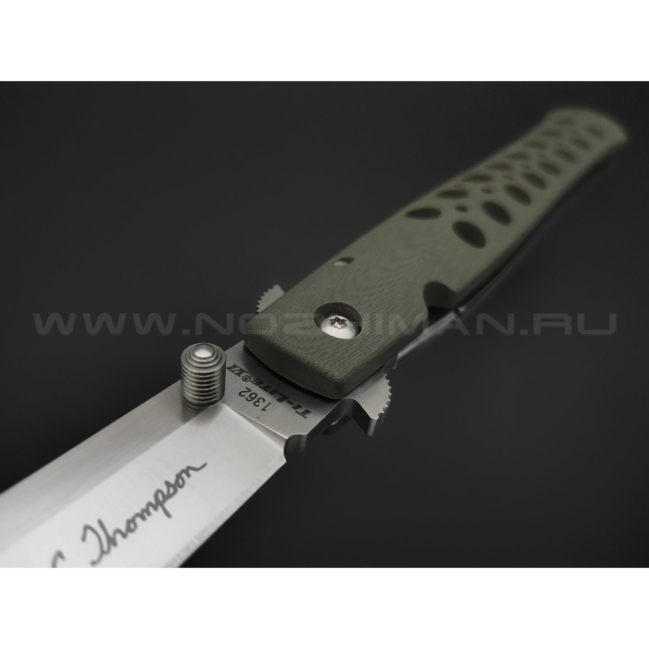 Нож Cold Steel Ti-Lite 6" Lynn Thompson Signature 26C6AA сталь CPM S35VN, рукоять G10 OD green