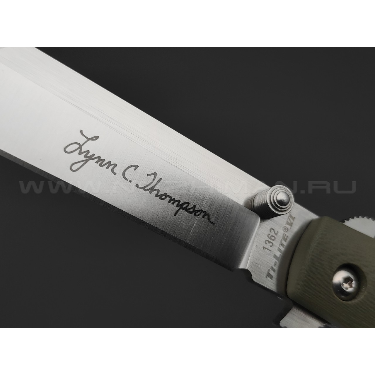 Нож Cold Steel Ti-Lite 6" Lynn Thompson Signature 26C6AA сталь CPM S35VN, рукоять G10 OD green