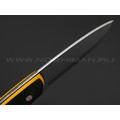 7 ножей нож Йети сталь PGK стоунвош, рукоять Carbon fiber, G10 yellow