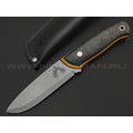 7 ножей нож Йети сталь PGK стоунвош, рукоять Carbon fiber, G10 yellow