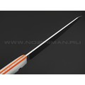 7 ножей нож Шеф сталь VG-10 satin, рукоять G10 white & orange 7 ножей нож Шеф сталь VG-10 satin, рукоять G10 white & orange