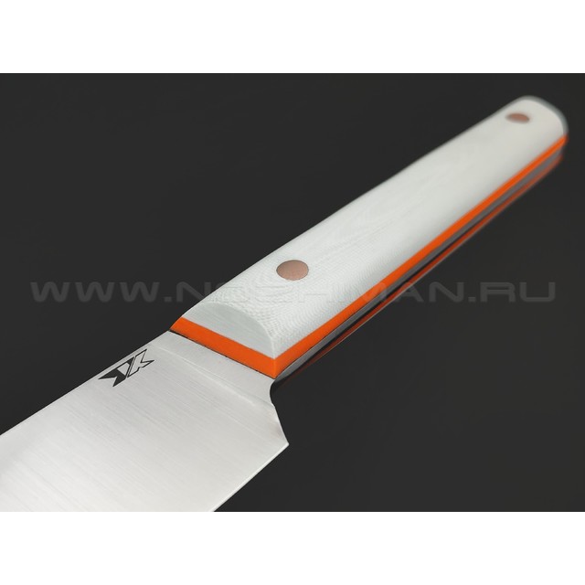 7 ножей нож Шеф сталь VG-10 satin, рукоять G10 white & orange