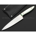 7 ножей нож Су-шеф сталь N690 satin, рукоять G10 white & green 7 ножей нож Су-шеф сталь N690 satin, рукоять G10 white & green