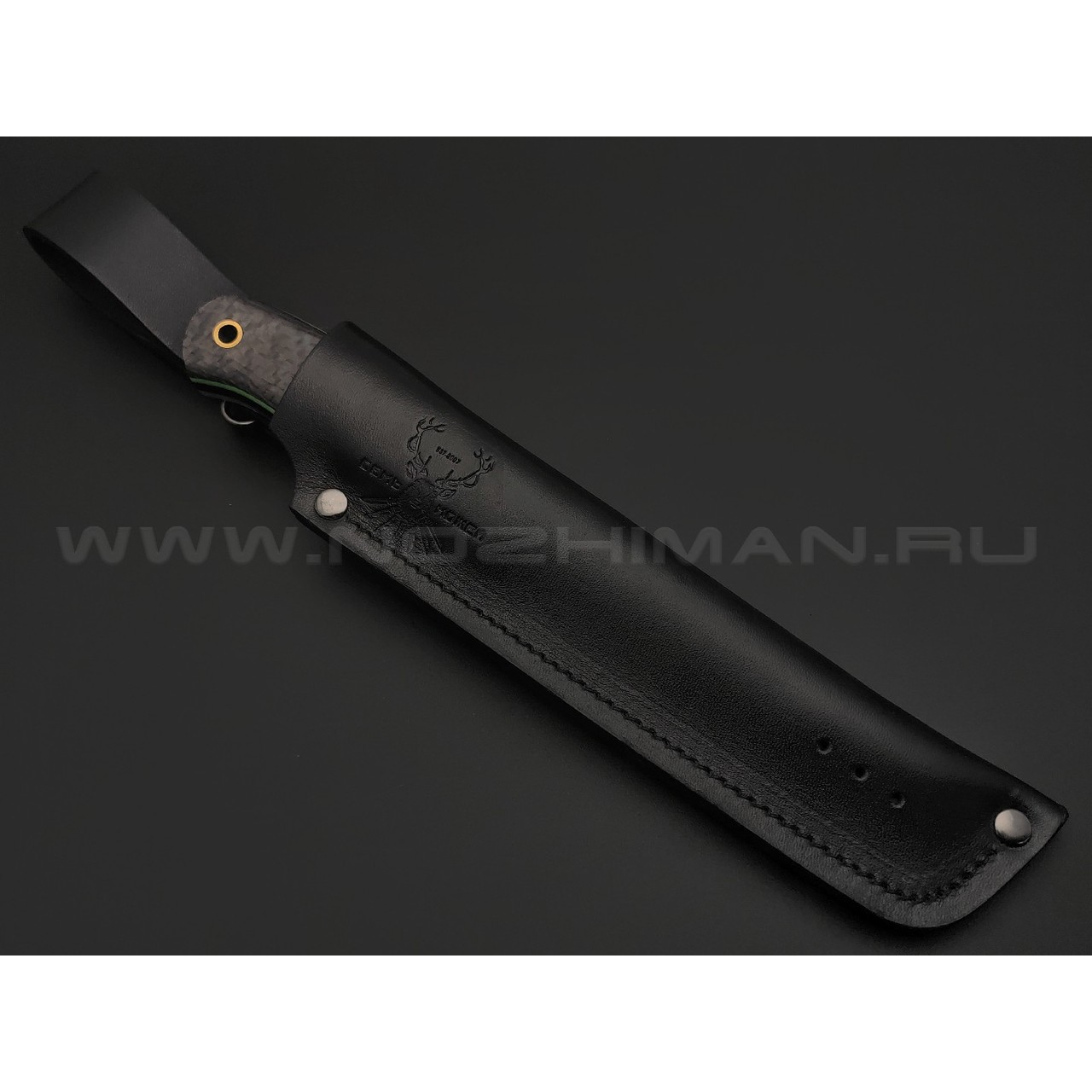 7 ножей нож Йети сталь N690 satin, рукоять Carbon fiber, G10 black & green