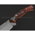 7 ножей нож Пиранья сталь M390 стоунвош, рукоять Стаб. кап клена, G10 black & orange 7 ножей нож Пиранья сталь M390 стоунвош, рукоять Стаб. кап клена, G10 black & orange