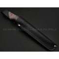 7 ножей нож Анфель сталь K340 satin, рукоять Стаб. кап клена коричневый, бронза 7 ножей нож Анфель сталь K340 satin, рукоять Стаб. кап клена коричневый, бронза