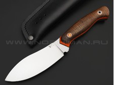 7 ножей нож Нессмук сталь CPM 3V satin, рукоять Micarta jute brown, G10 orange