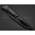 Кузница Васильева нож НЛВ150 ламинат QPM53, рукоять Carbon fiber, мокумэ-ганэ, карболит Кузница Васильева нож НЛВ150 ламинат QPM53, рукоять Carbon fiber, мокумэ-ганэ, карболит