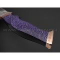 Кузница Васильева нож НЛВ146 ламинат CPM S90V, рукоять Alutex purple twill, мокумэ-ганэ, бронза Кузница Васильева нож НЛВ146 ламинат CPM S90V, рукоять Alutex purple twill, мокумэ-ганэ, бронза