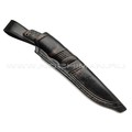Кузница Васильева нож НЛВ154 ламинат CPM Rex 121, рукоять Carbon fiber, мокумэ-ганэ, бронза