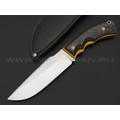 7 ножей нож Беркут сталь K340 satin, рукоять Carbon fiber, G10 yellow 7 ножей нож Беркут сталь K340 satin, рукоять Carbon fiber, G10 yellow