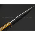 7 ножей нож Беркут сталь K340 satin, рукоять Carbon fiber, G10 yellow 7 ножей нож Беркут сталь K340 satin, рукоять Carbon fiber, G10 yellow