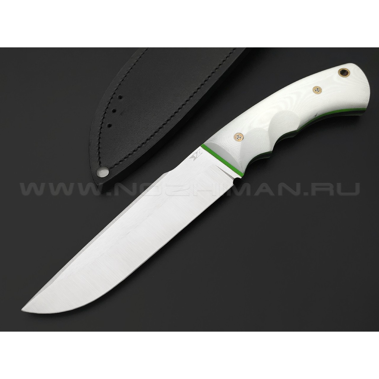 7 ножей нож Беркут XL сталь K340 satin, рукоять G10 white