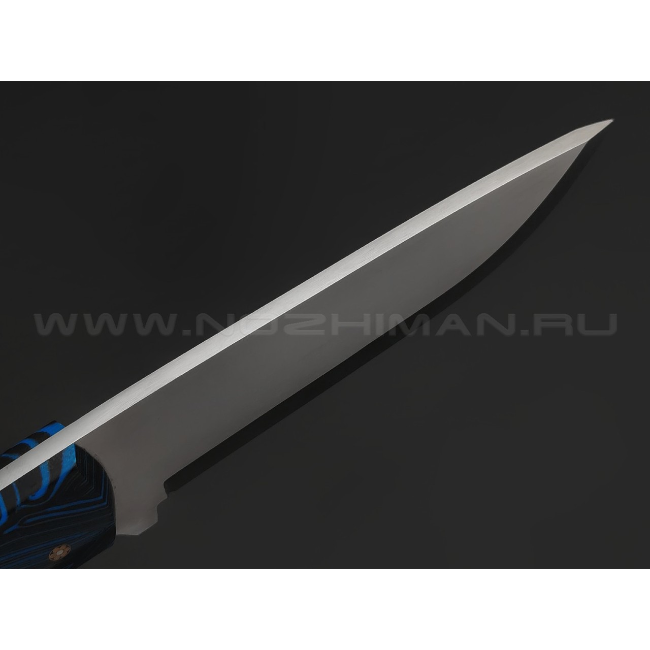 Товарищество Завьялова нож Бригадир сканди, сталь M390, рукоять G10 chaotic black & blue