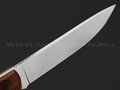 Товарищество Завьялова нож Рабочий сталь QPM 53 сатин, рукоять Айронвуд, латунь