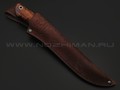 Товарищество Завьялова нож Ладья-2 сталь M390, рукоять Айронвуд, клык моржа, нейзильбер, пины