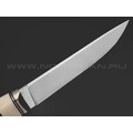 Товарищество Завьялова нож Ладья-2 сталь M390, рукоять Айронвуд, клык моржа, нейзильбер, пины Товарищество Завьялова нож Ладья-2 сталь M390, рукоять Айронвуд, клык моржа, нейзильбер, пины