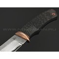 Кузница Васильева нож НЛВ148 ламинат CPM S125V, рукоять Carbon fiber, мокумэ-ганэ, бронза Кузница Васильева нож НЛВ148 ламинат CPM S125V, рукоять Carbon fiber, мокумэ-ганэ, бронза