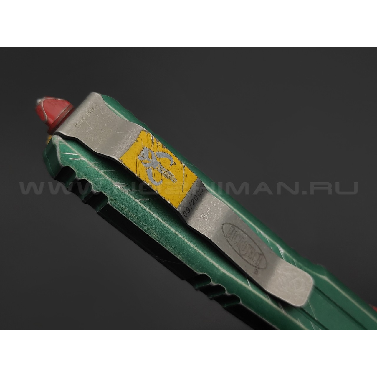 Нож Microtech Ultratech Bounty Hunter T/E 123-10BH сталь M390, рукоять Алюминий 6061-T6