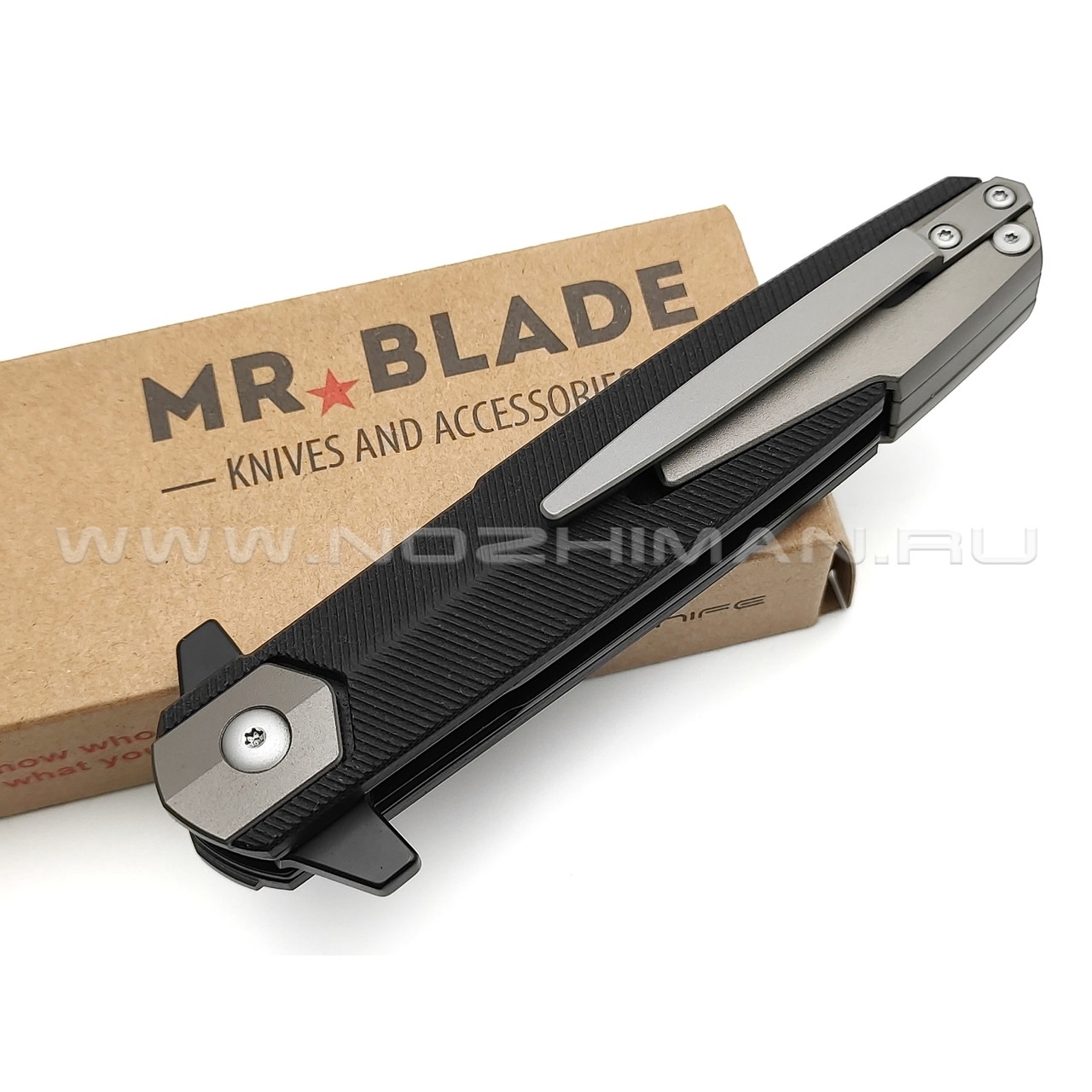 Mr.Blade складной нож Legion сталь D2 black, рукоять G10 black, aluminium