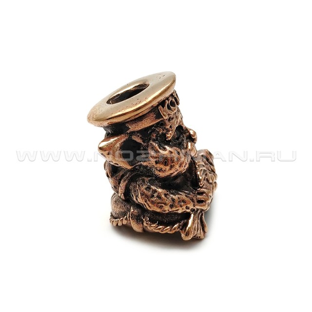 Бусинка на нож "Military Cats - Кот моряк" бронза