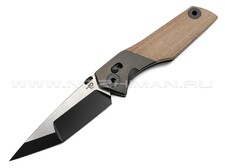 Нож Bestech Cetus BT2304B сталь M390 PVD-Satin, рукоять Micarta canvas natural, titanium black bronze