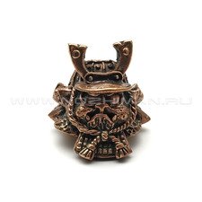 Бусинка на нож "Military Cats - Кот самурай" бронза
