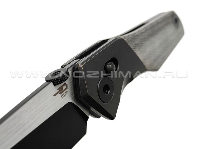 Нож Bestech Cetus BT2304A сталь M390 PVD-Satin, рукоять Micarta canvas black, titanium black bronze