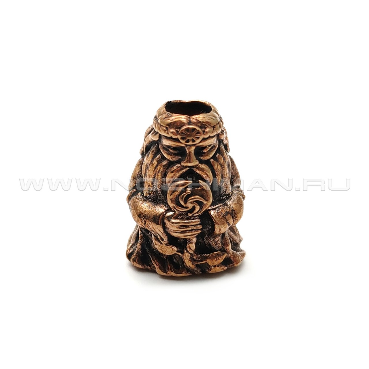 Бусинка на нож "Род" бронза