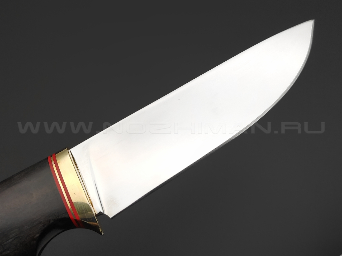 Товарищество Завьялова нож Олень Мод. сталь 95Х18, рукоять Дерево граб, латунь
