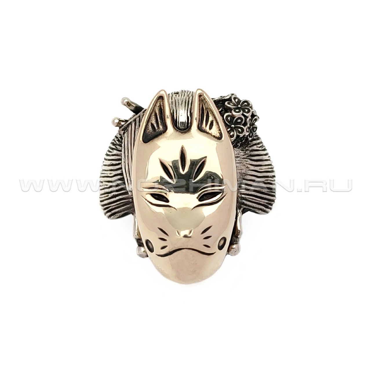 Wild Heart бусина "Кицунэ" нейзильбер, бронза