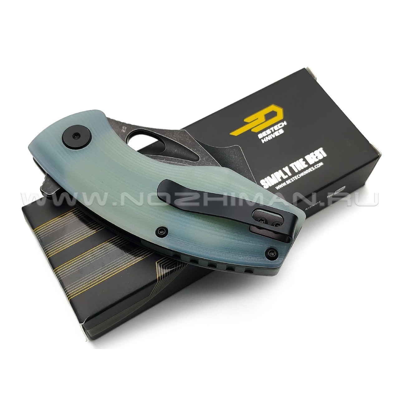 Нож Bestech Lizard BG39E сталь D2 блэквош, рукоять G10 jade