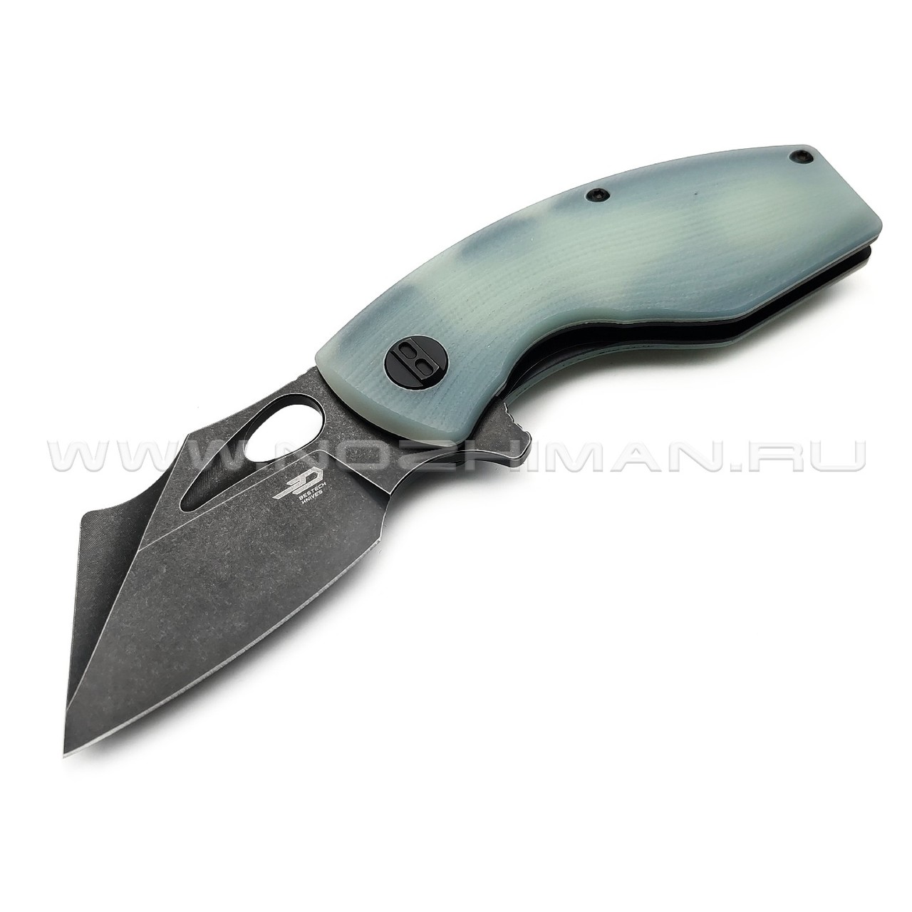 Нож Bestech Lizard BG39E сталь D2 блэквош, рукоять G10 jade